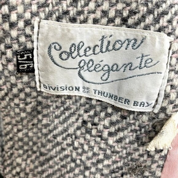 Vintage Collection Elegante Grey Wool Button Front Overcoat 6 - Picture 4 of 15